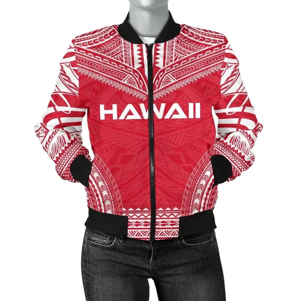 Bomber Jacket Hawaii Flag Polynesian Chief - Bn10 Bomber Jacket Hawaii Flag Polynesian Chief - Bn10