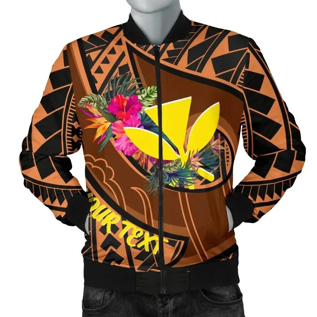 Bomber Jacket Hawaii Kanaka Maoli Personalised - Polynesian Hook And Hibiscus - BN25 Bomber Jacket Bomber Jacket Hawaii Kanaka Maoli Personalised - Polynesian Hook And Hibiscus - BN25 Bomber Jacket