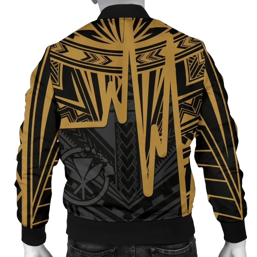 Bomber-Jacket-Hawaii-Kanaka-Maoli-With-Polynesian-Pattern-In-Heartbeat-Style-Gold-BN25-Bomber-Jacket-1