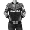 Bomber Jacket Hawaii Polynesian Chief - Black Version - Bn10 Bomber Jacket