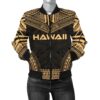 Bomber Jacket Hawaii Polynesian Chief - Gold Version - Bn10 Bomber Jacket