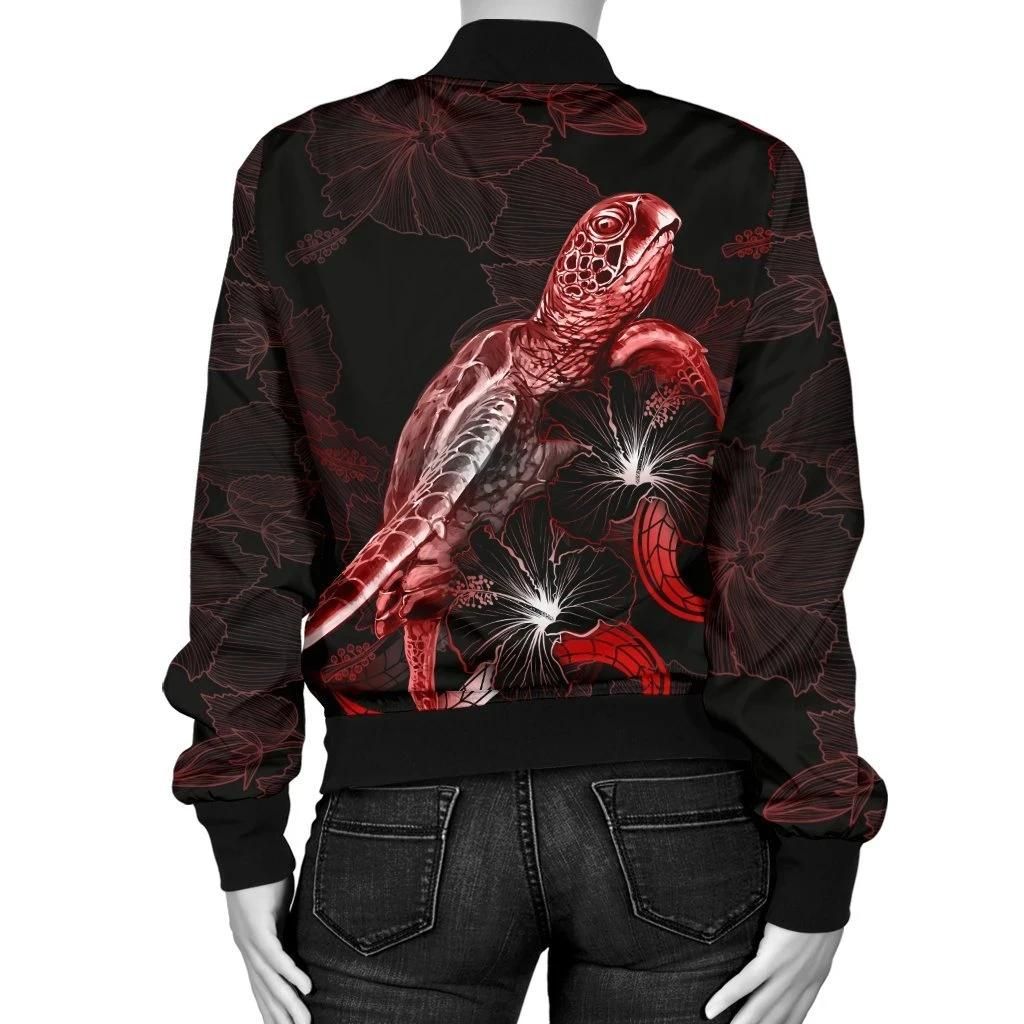 Bomber-Jacket-Hawaii-Polynesian-Turtle-With-Blooming-Hibiscus-Red-BN22-1