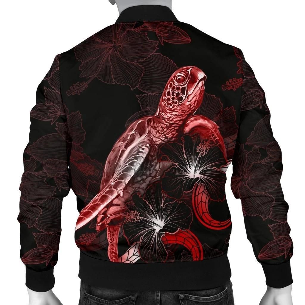 Bomber-Jacket-Hawaii-Polynesian-Turtle-With-Blooming-Hibiscus-Red-BN22-Bomber-Jacket-1
