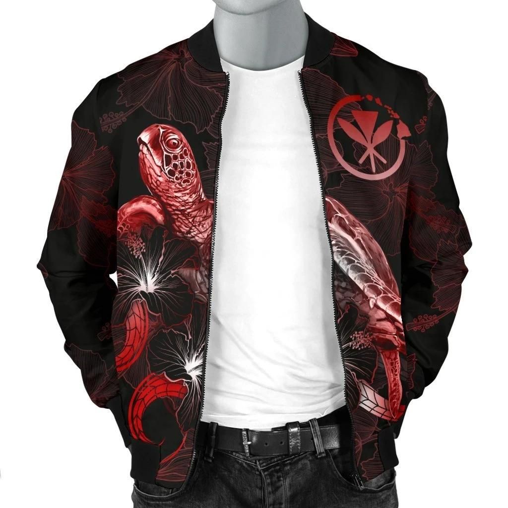 Bomber-Jacket-Hawaii-Polynesian-Turtle-With-Blooming-Hibiscus-Red-BN22-Bomber-Jacket-2