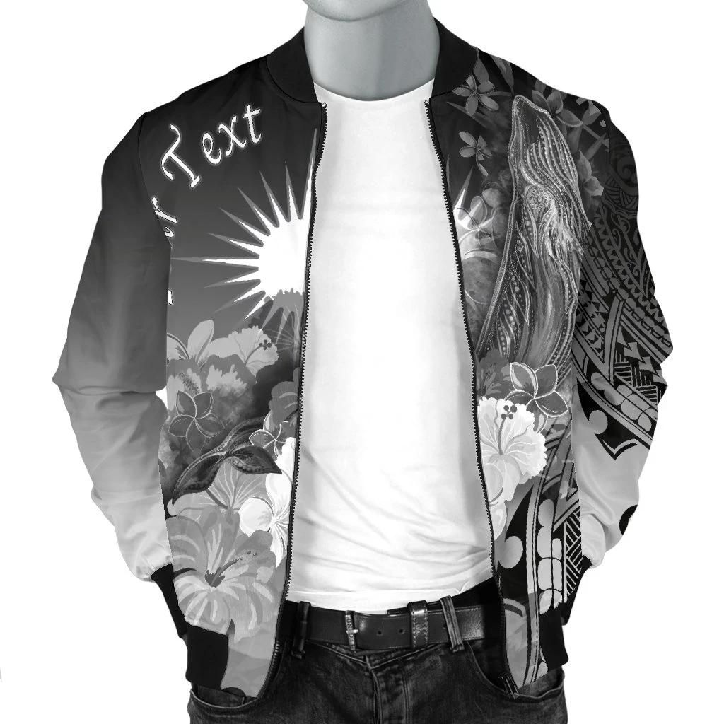 Bomber-Jacket-Marshall-Islands-Custom-Personalised-Humpback-Whale-with-Tropical-Flowers-White-BN18-Bomber-Jacket-2