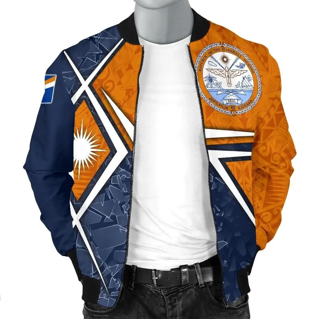 Bomber-Jacket-Marshall-Islands-Marshall-Islands-Flag-with-Polynesian-Patterns-BN15-Bomber-Jacket-2