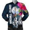 Bomber Jacket Marshall Islands - Marshall Islands Summer Vibes-BN15 Bomber Jacket