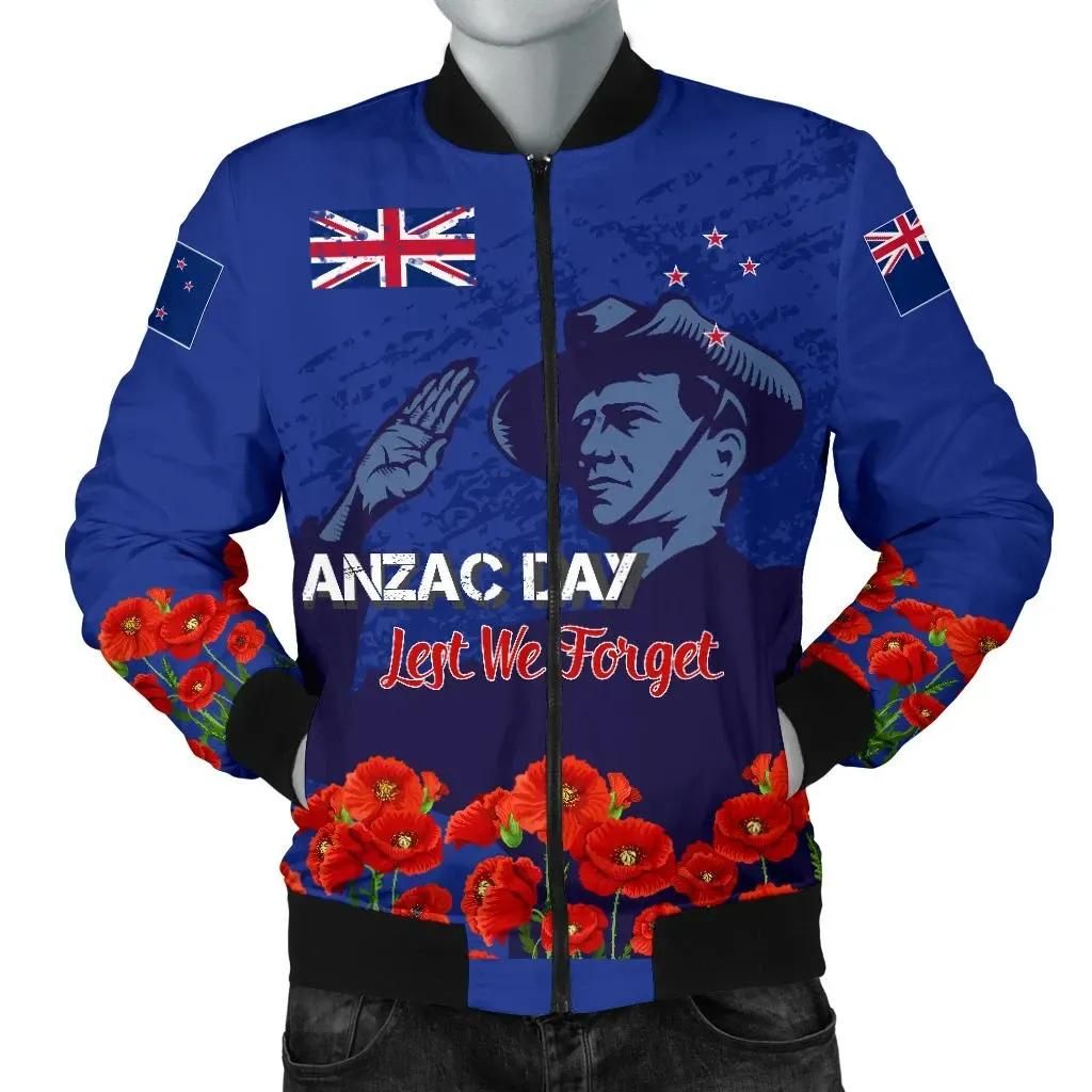 Bomber Jacket New Zealand - New Zealand Anzac Day Red Poppy A10 Bomber Jacket New Zealand - New Zealand Anzac Day Red Poppy A10