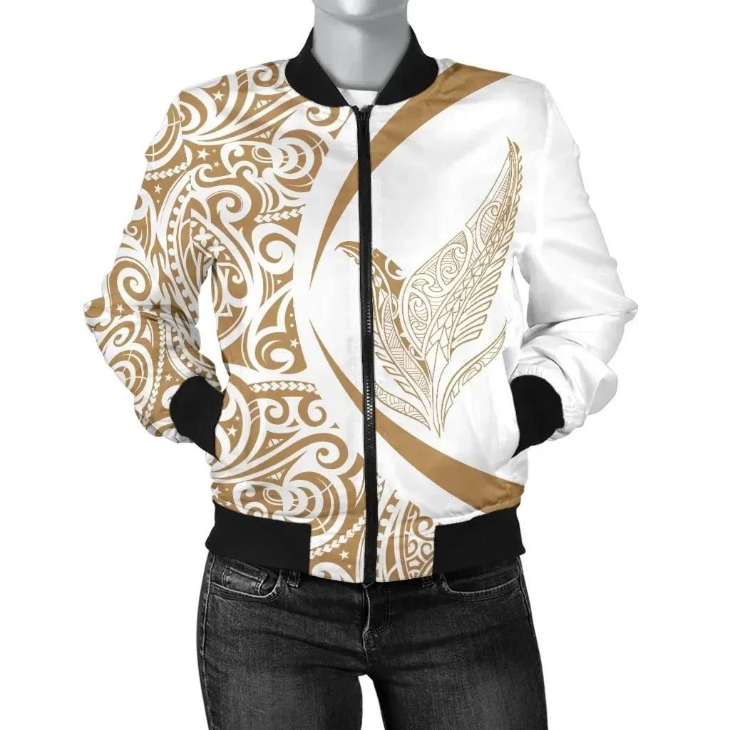 Bomber Jacket New Zealand Silver Fern Maori - Circle Style J9 Bomber Jacket Bomber Jacket New Zealand Silver Fern Maori - Circle Style J9 Bomber Jacket