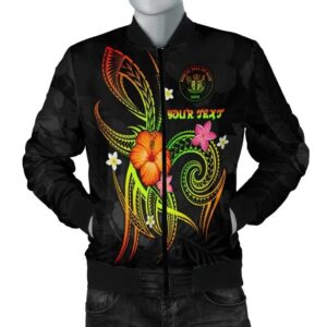 Bomber Jacket Niue Polynesian Personalised - Legend of Niue (Reggae) - BN15 Bomber Jacket
