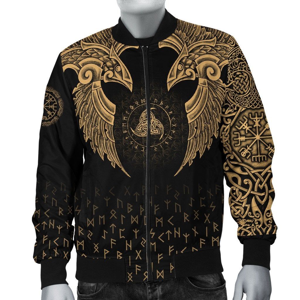 Bomber Jacket - Nordic Raven Tattoos A7 Bomber Jacket - Nordic Raven Tattoos A7