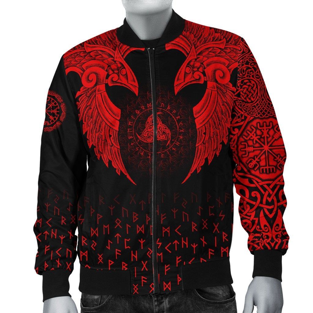 Bomber Jacket - Nordic Raven Tattoos A7 Bomber Jacket - Nordic Raven Tattoos A7