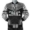 Bomber Jacket Papua New Guinea Polynesian Chief - Black Version - Bn10 Bomber Jacket
