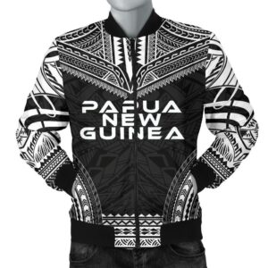 Bomber Jacket Papua New Guinea Polynesian Chief - Black Version - Bn10 Bomber Jacket