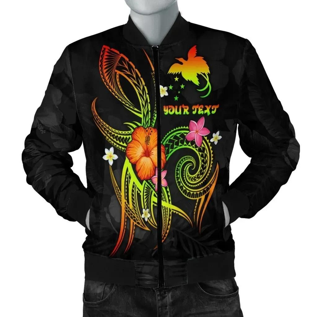 Bomber Jacket Papua New Guinea Polynesian Personalised - Legend of Papua New Guinea (Reggae) - BN15 Bomber Jacket Bomber Jacket Papua New Guinea Polynesian Personalised - Legend of Papua New Guinea (Reggae) - BN15 Bomber Jacket