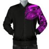 Bomber Jacket Polynesian Chest Tattoo Pink A7