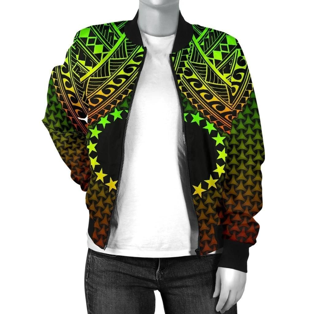 Bomber-Jacket-Polynesian-Cook-Islands-Personalised-Reggae-Vintage-Polynesian-Patterns-BN15-Bomber-Jacket-2