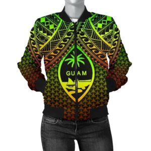 Bomber Jacket Polynesian Guam Personalised - Reggae Vintage Polynesian Patterns - BN15 Bomber Jacket