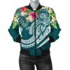 Bomber Jacket Polynesian Hawaii - Summer Plumeria - BN15 Bomber Jacket