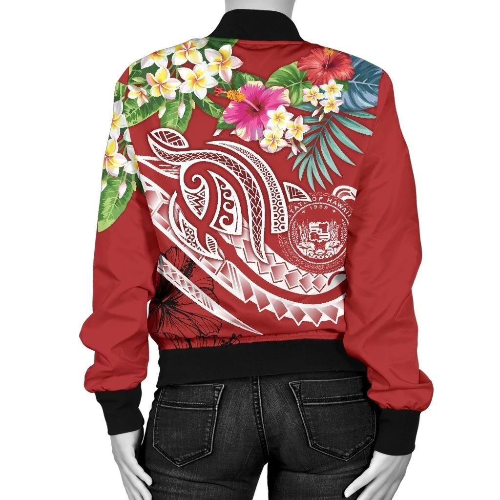 Bomber-Jacket-Polynesian-Hawaii-Summer-Plumeria-Red-BN15-Bomber-Jacket-1