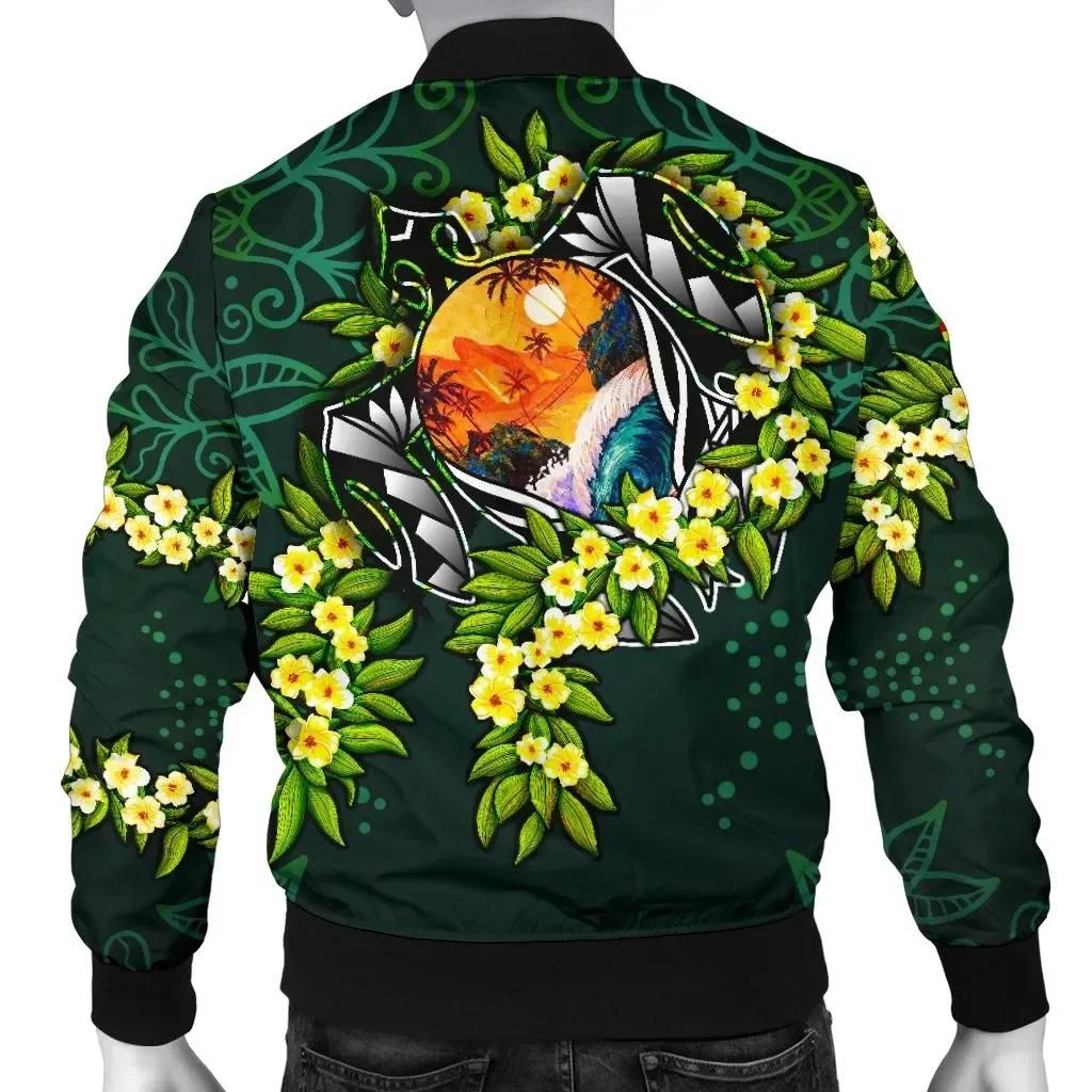Bomber-Jacket-Polynesian-Hawaii-Ti-Leaf-Lei-Turtle-BN11-Bomber-Jacket-1