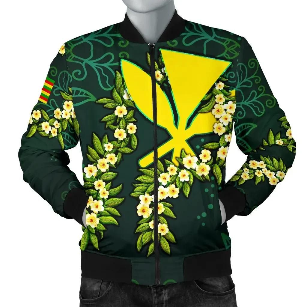Bomber Jacket Polynesian Hawaii - Ti Leaf Lei Turtle - BN11 Bomber Jacket Bomber Jacket Polynesian Hawaii - Ti Leaf Lei Turtle - BN11 Bomber Jacket