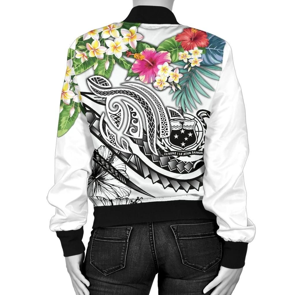 Bomber-Jacket-Polynesian-Samoa-Summer-Plumeria-White-BN15-Bomber-Jacket-1