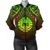 Bomber Jacket Polynesian Tahiti Personalised - Reggae Vintage Polynesian Patterns - BN15 Bomber Jacket