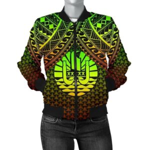 Bomber Jacket Polynesian Tahiti Personalised - Reggae Vintage Polynesian Patterns - BN15 Bomber Jacket