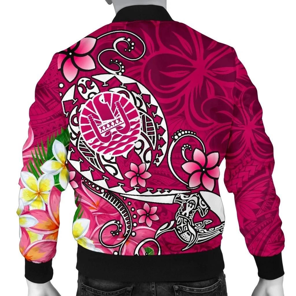 Bomber-Jacket-Tahiti-Custom-Personalised-Turtle-Plumeria-Pink-BN18-Bomber-Jacket-1