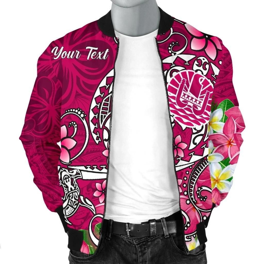 Bomber-Jacket-Tahiti-Custom-Personalised-Turtle-Plumeria-Pink-BN18-Bomber-Jacket-2