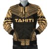 Bomber Jacket Tahiti Polynesian Chief - Gold Version - Bn10 Bomber Jacket
