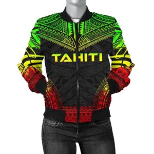 Bomber Jacket Tahiti Polynesian Chief - Reggae Version - Bn10 Bomber Jacket