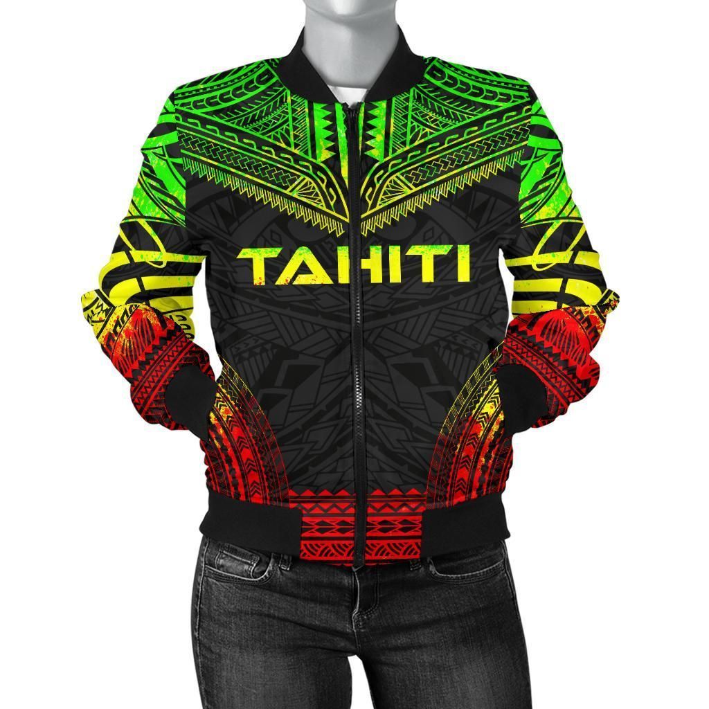 Bomber Jacket Tahiti Polynesian Chief - Reggae Version - Bn10 Bomber Jacket Bomber Jacket Tahiti Polynesian Chief - Reggae Version - Bn10 Bomber Jacket