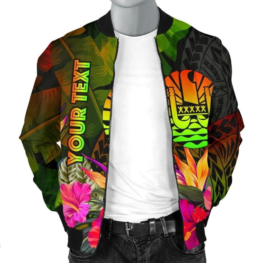 Bomber-Jacket-Tahiti-Polynesian-Personalised-Hibiscus-and-Banana-Leaves-BN15-Bomber-Jacket-2