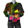 Bomber Jacket Tokelau Polynesian Personalised - Hibiscus and Banana Leaves - BN15 Bomber Jacket