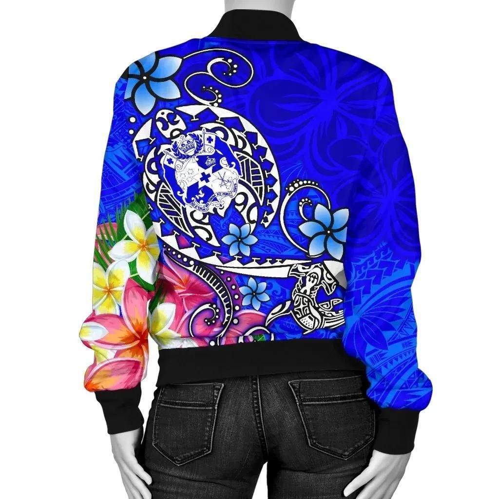 Bomber-Jacket-Tonga-Custom-Personalised-Turtle-Plumeria-Blue-BN18-Bomber-Jacket-1