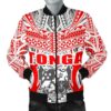Bomber Jacket Tonga Kingdom of Tonga White Ver J0 Bomber Jacket