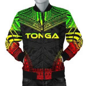 Bomber Jacket Tonga Polynesian Chief - Reggae Version - Bn10 Bomber Jacket