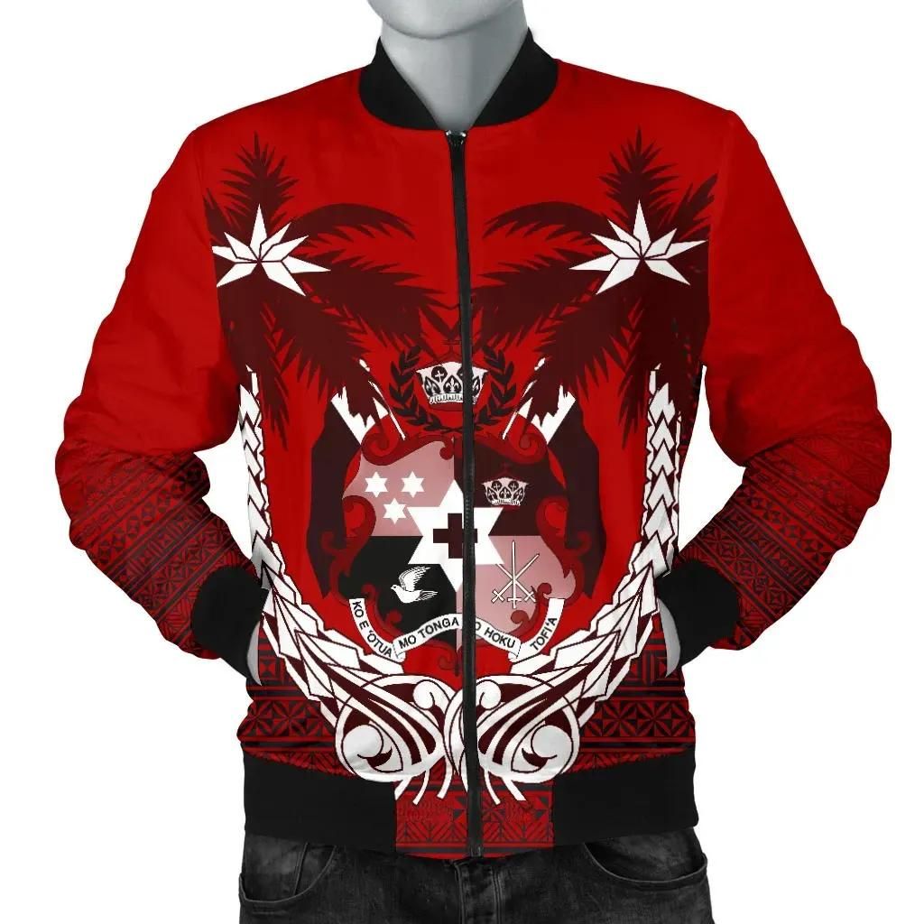 Bomber Jacket Tonga Polynesian Coconut A02 Bomber Jacket Tonga Polynesian Coconut A02