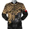 Bomber Jacket Tonga Polynesian - Golden Turtle - BN15 Bomber Jacket