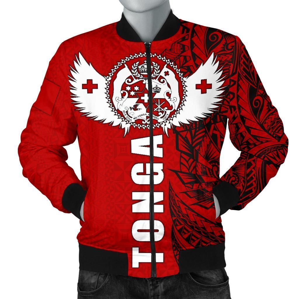 Bomber Jacket Tonga Polynesian - Tonga Wings - BN15 Bomber Jacket Bomber Jacket Tonga Polynesian - Tonga Wings - BN15 Bomber Jacket