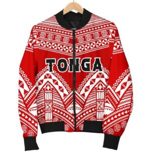 Bomber Jacket Tonga Polynesian Tribal Pattern - BN12 Bomber Jacket