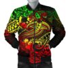 Bomber Jacket Tonga - Reggae Shark Polynesian Tattoo - BN18 Bomber Jacket
