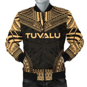 Bomber Jacket Tuvalu Polynesian Chief - Gold Version - Bn10 Bomber Jacket