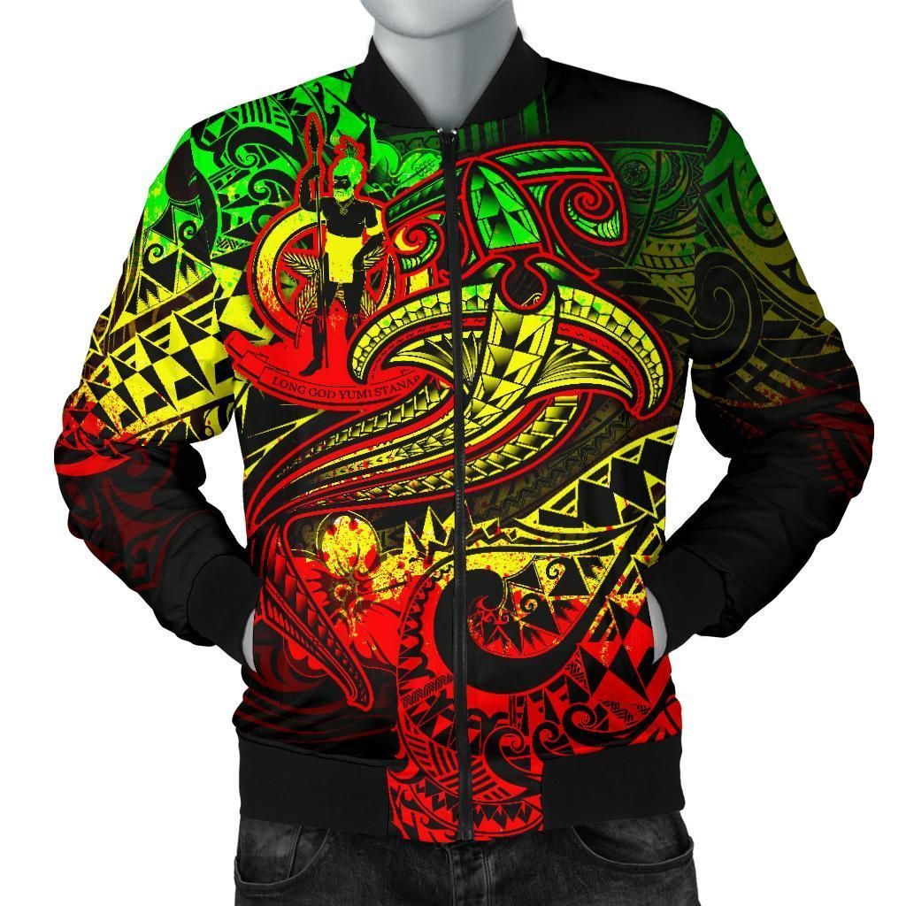 Bomber Jacket Vanuatu - Reggae Shark Tattoo - BN18 Bomber Jacket Bomber Jacket Vanuatu - Reggae Shark Tattoo - BN18 Bomber Jacket