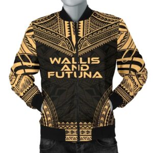 Bomber Jacket Wallis And Futuna Polynesian Chief - Gold Version - Bn10 Bomber Jacket