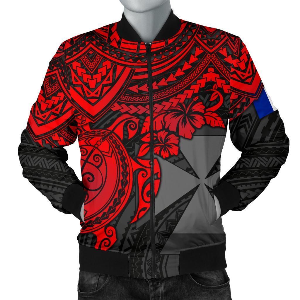Bomber Jacket Wallis and Futuna Polynesian - Red Turtle - BN1518 Bomber Jacket Bomber Jacket Wallis and Futuna Polynesian - Red Turtle - BN1518 Bomber Jacket