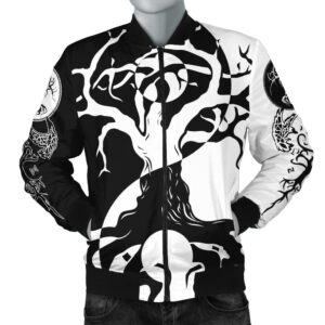 Bomber Jacket - Ying Yang Celtic Tree A21 Bomber Jacket