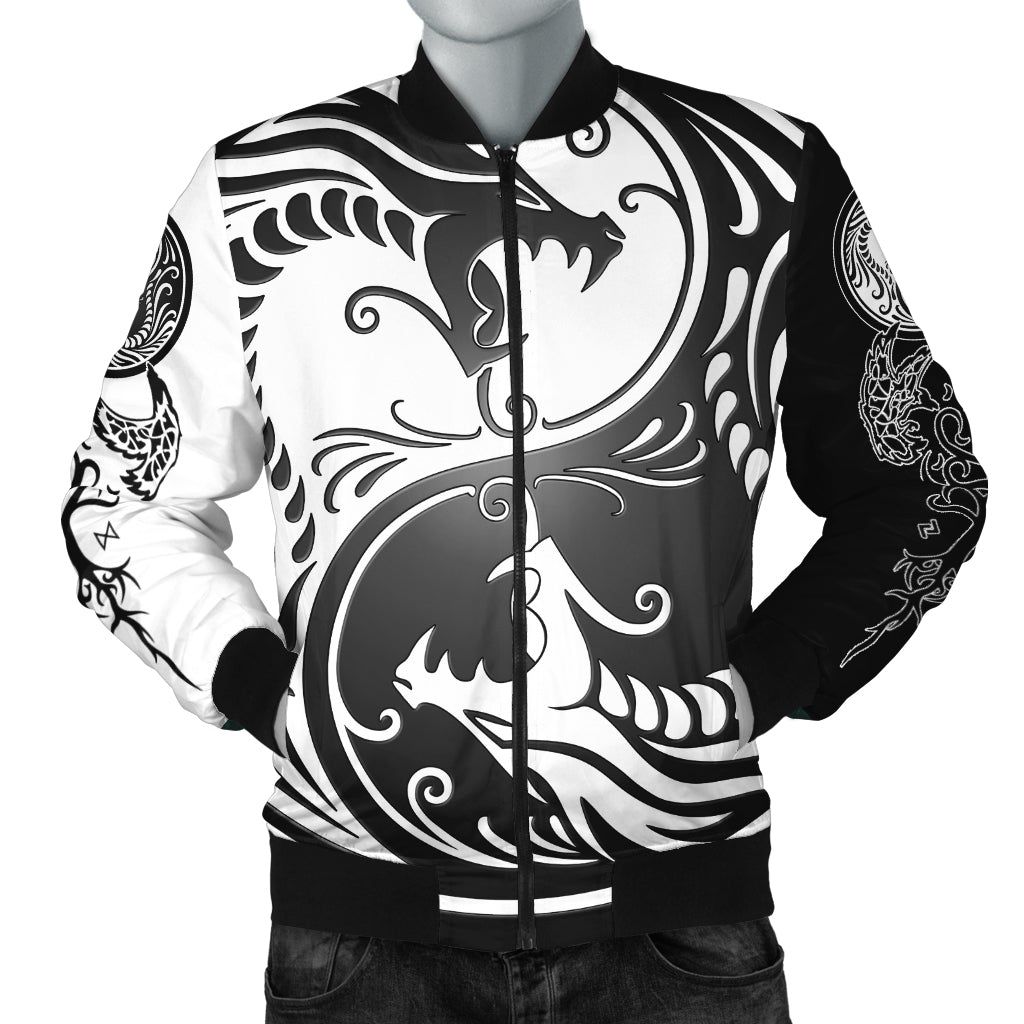 Bomber Jacket - Ying Yang Dragon A21 Bomber Jacket Bomber Jacket - Ying Yang Dragon A21 Bomber Jacket
